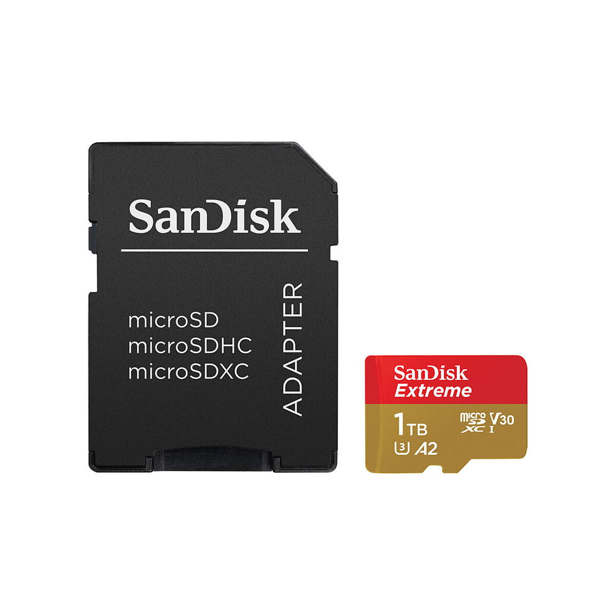 SanDisk - 1TB Extreme UHS-I microSDXC Memory Card with SD Adapter