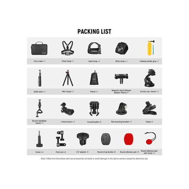 Neewer - GP-51 35 in 1 Action Camera Accessories