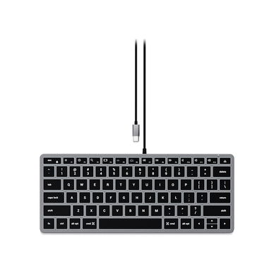 Satechi - Slim W1 Wired Backlit Keyboard (Space Gray)