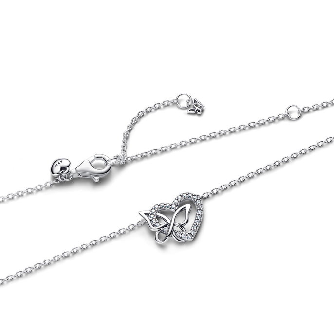 Entwined Heart & Butterfly Pendant Necklace Entwined Heart & Butterfly Pendant Necklace