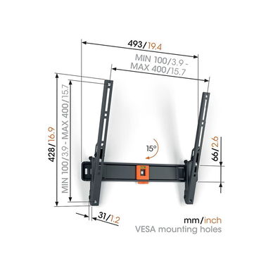 Vogels - Tiltable TV bracket