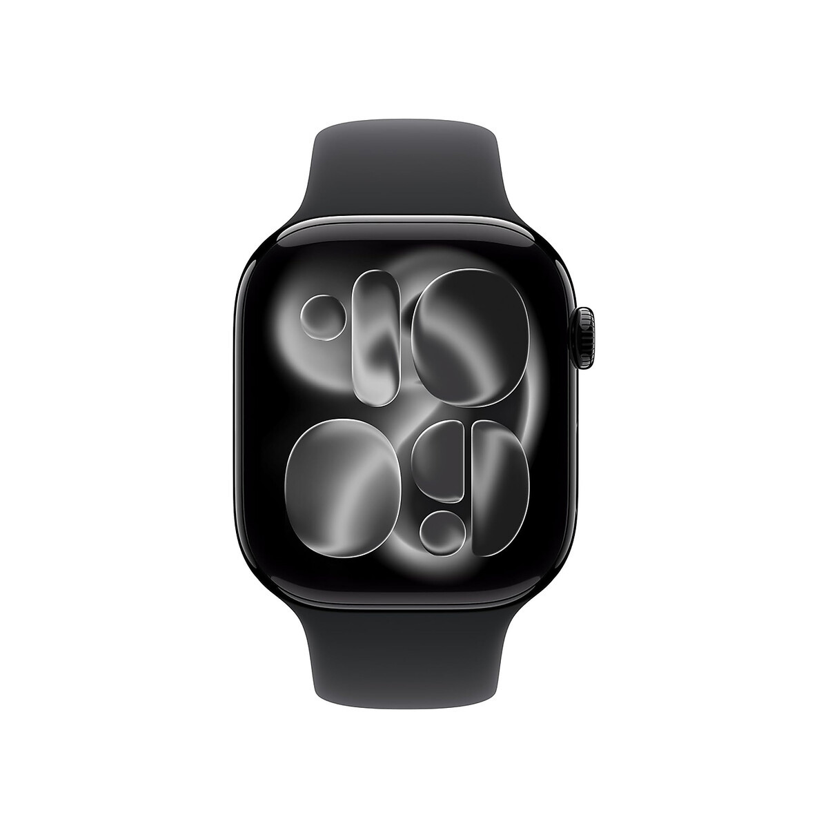 Apple - Watch Series 11 [GPS 46mm] Smartwatch with Jet Black Case and Black Sport Band - M/L