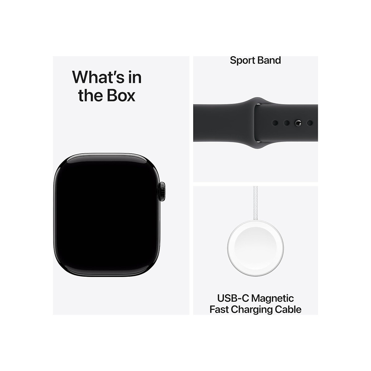 Apple - Watch Series 11 [GPS 46mm] Smartwatch with Jet Black Case and Black Sport Band - M/L