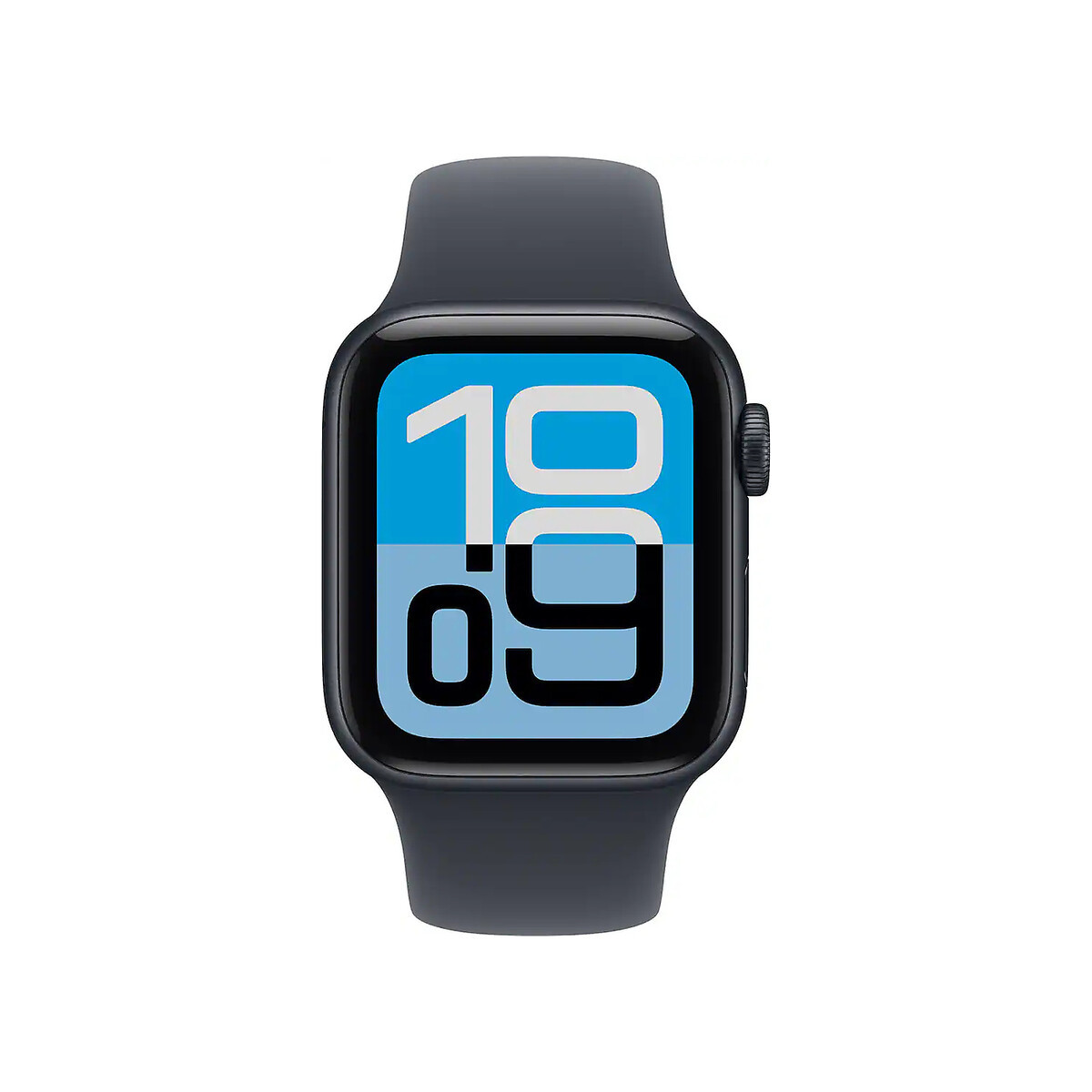 Apple - Watch SE 3 (GPS) 40mm Midnight Aluminum Case with Midnight Sport Band - S/M - Midnight - (2025)