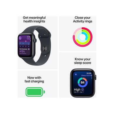 Apple - Watch SE 3 [GPS 40mm] Smartwatch with Midnight Case with Midnight Sport Band