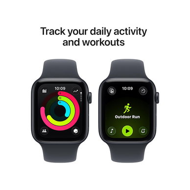 Apple - Watch SE 3 [GPS 44mm] Smartwatch with Midnight Aluminum Case with Midnight Sport Band - M/L