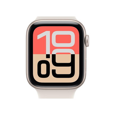 Apple - Watch SE 3 [GPS 44mm] Smartwatch with Starlight Case with Starlight Sport Band