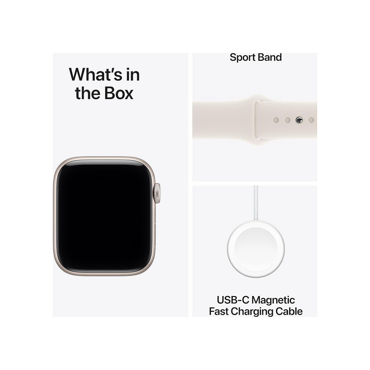 Apple - Watch SE 3 [GPS 44mm] Smartwatch with Starlight Case with Starlight Sport Band