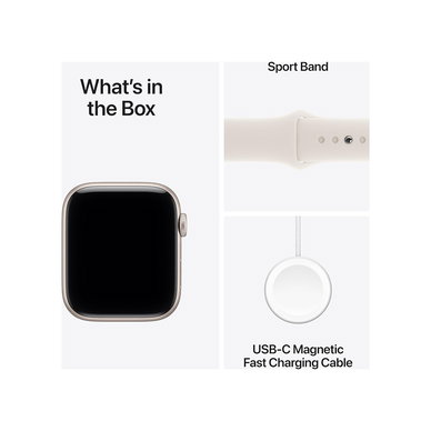 Apple - Watch SE 3 [GPS 44mm] Smartwatch with Starlight Case with Starlight Sport Band
