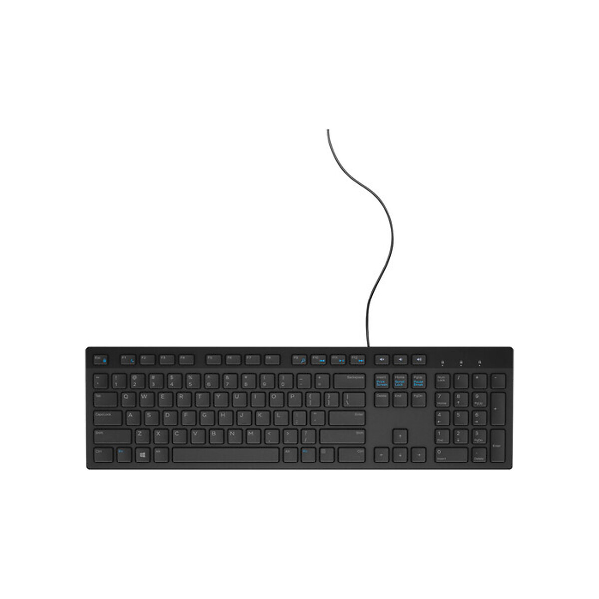 Dell - Multimedia Keyboard, Wired, Black