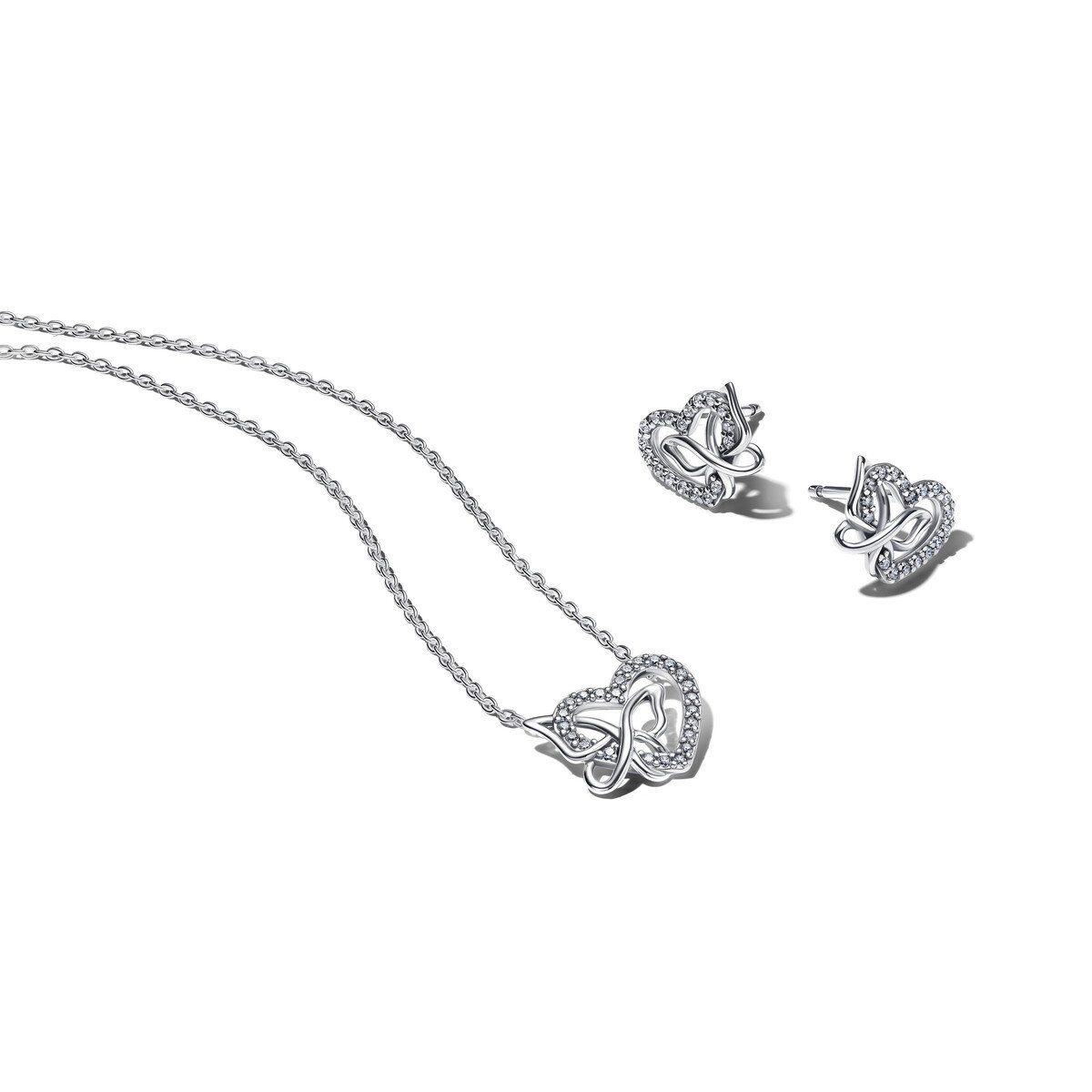Entwined Heart & Butterfly Jewelry Gift Set