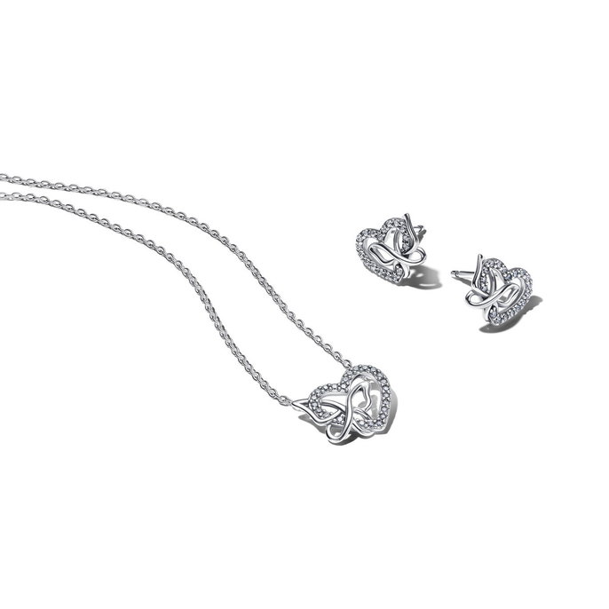 Entwined Heart & Butterfly Jewelry Gift Set