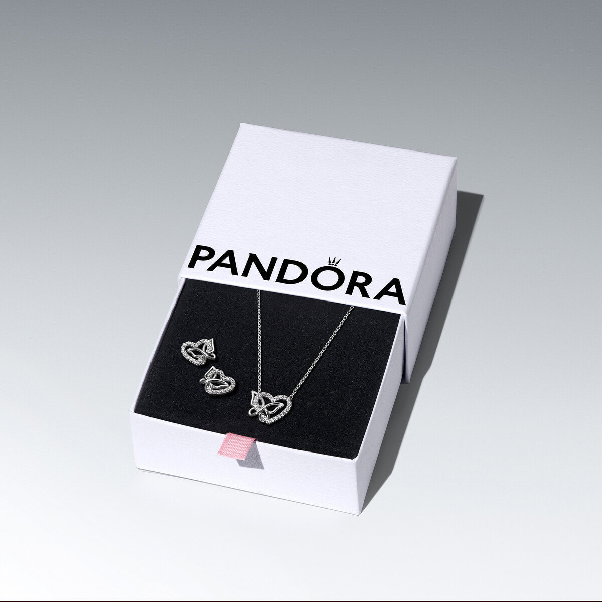Entwined Heart & Butterfly Jewelry Gift Set