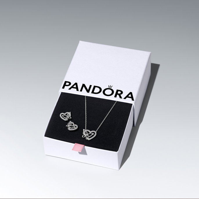 Entwined Heart & Butterfly Jewelry Gift Set