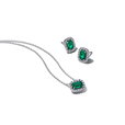 Sparkling Green Halo Jewelry Gift Set Sparkling Green Halo Jewelry Gift Set