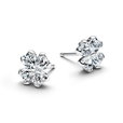 Sparkling Lucky Clover Stud Earrings Sparkling Lucky Clover Stud Earrings