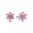 Herbarium Sparkling Pink Flower Stud Earrings Herbarium Sparkling Pink Flower Stud Earrings