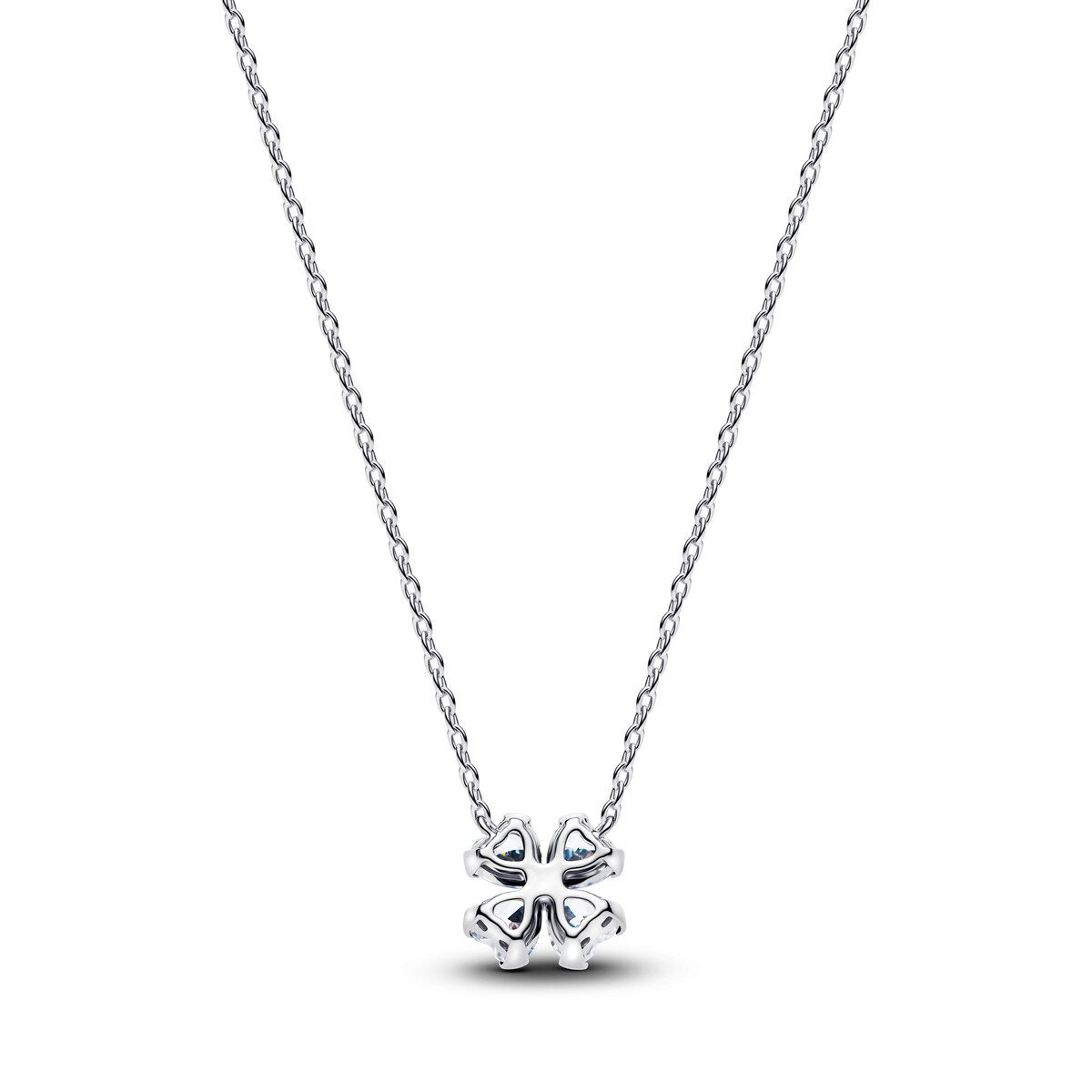 Sparkling Lucky Clover Pendant Necklace