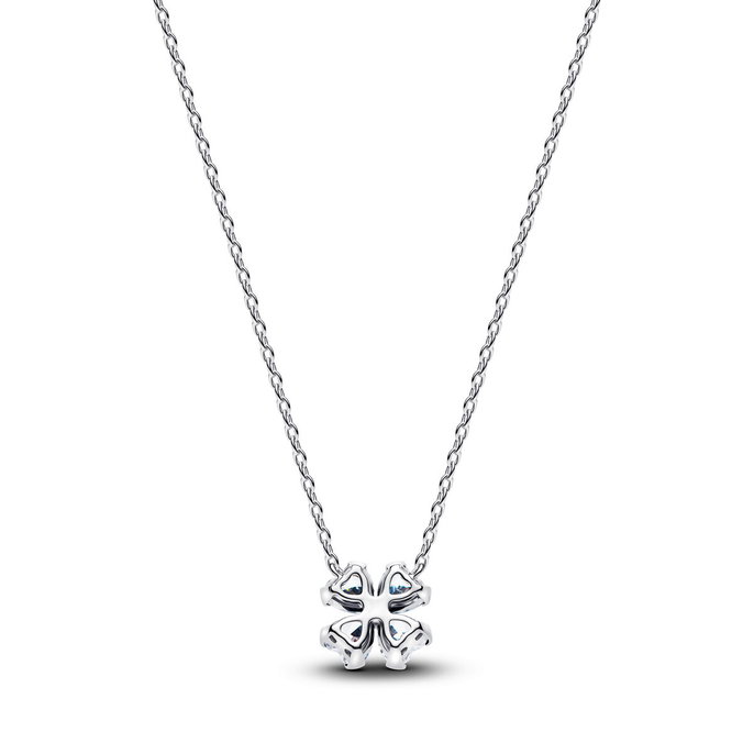 Sparkling Lucky Clover Pendant Necklace