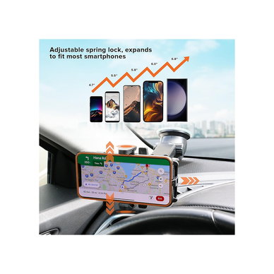 Armor - All Phone Mount for Cars, Suction Dashboard & Windshield Phone Holder