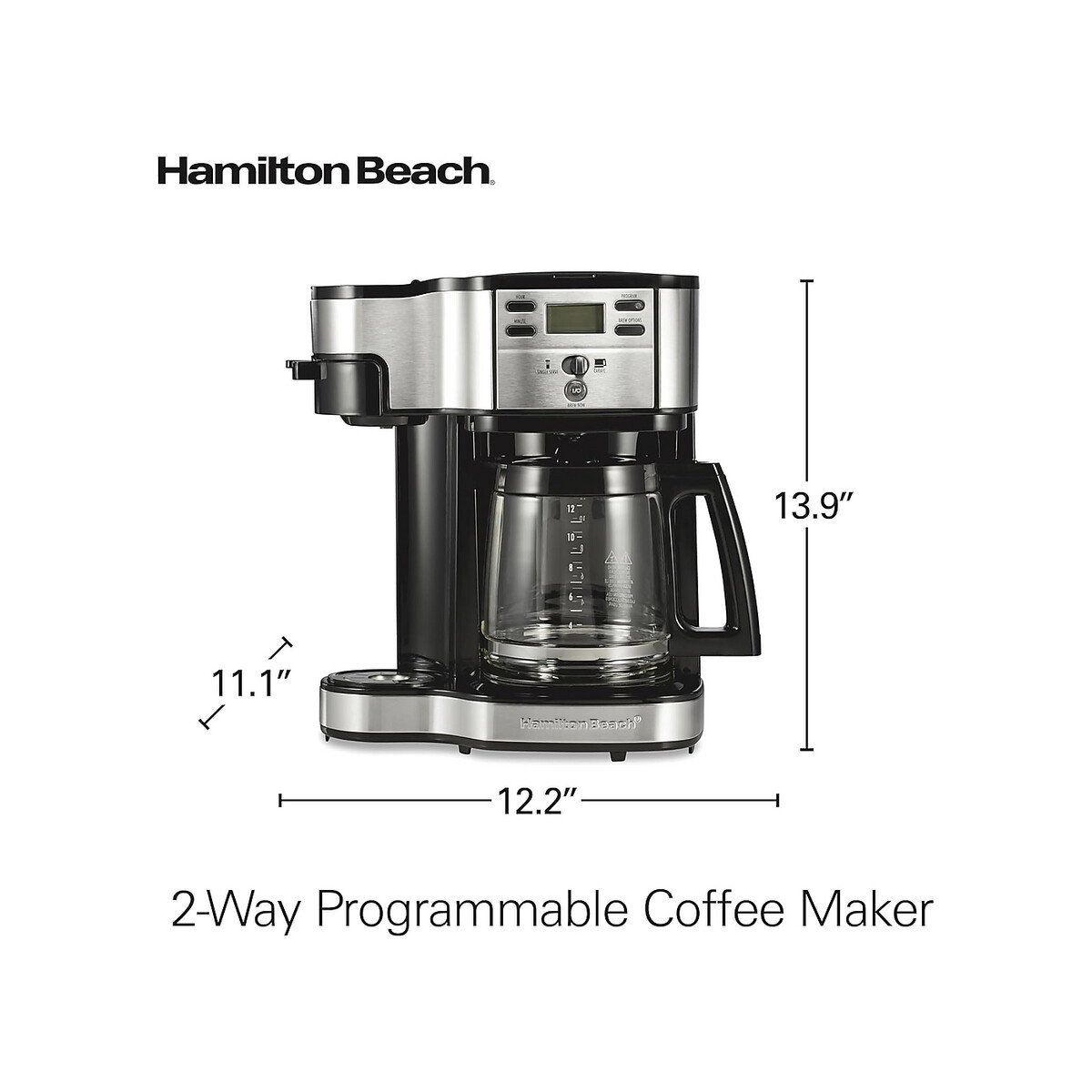 Hamilton - Beach 2-Way Programmable Coffee Maker