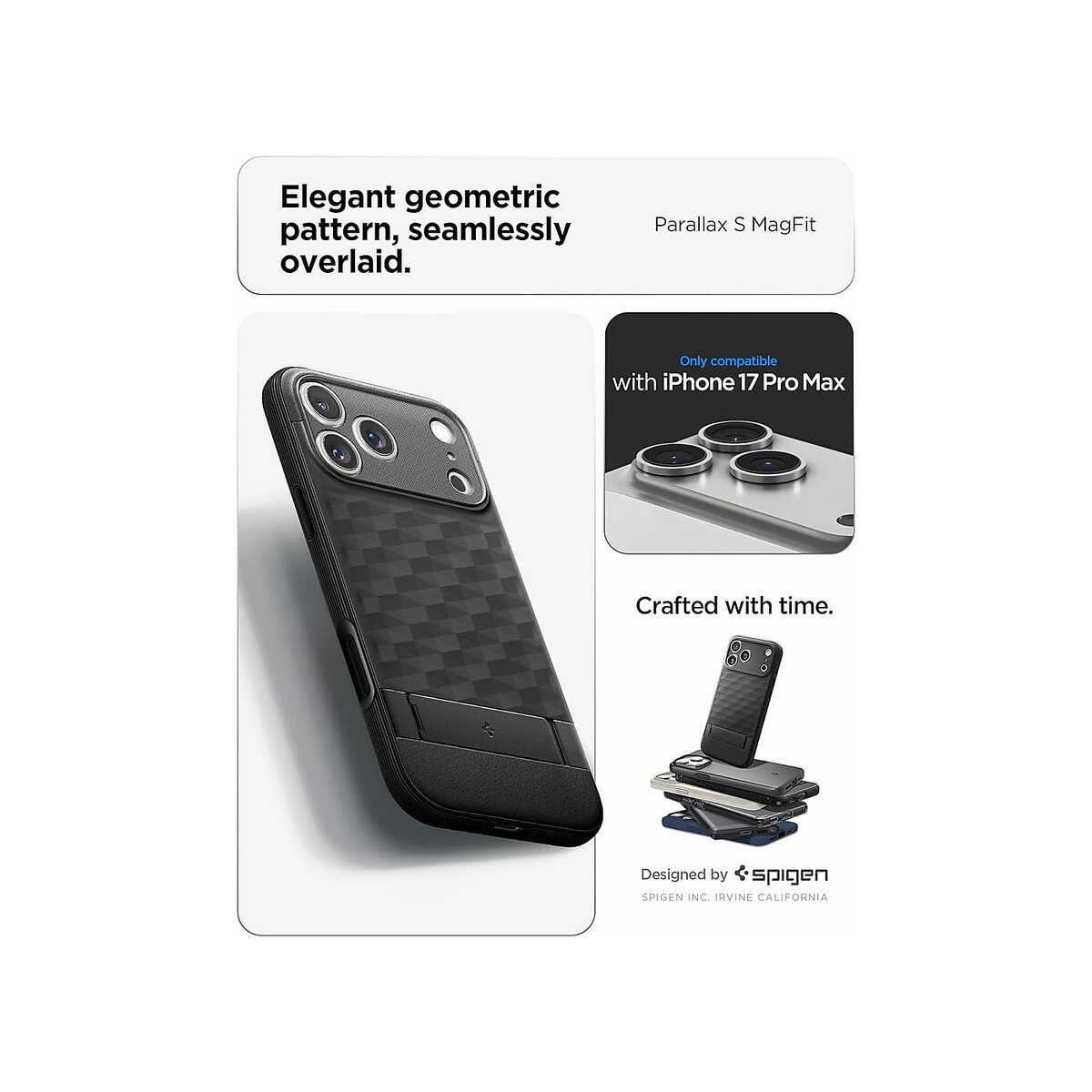 Spigen - for iPhone 17 Pro Max Case, Parallax S MagFit