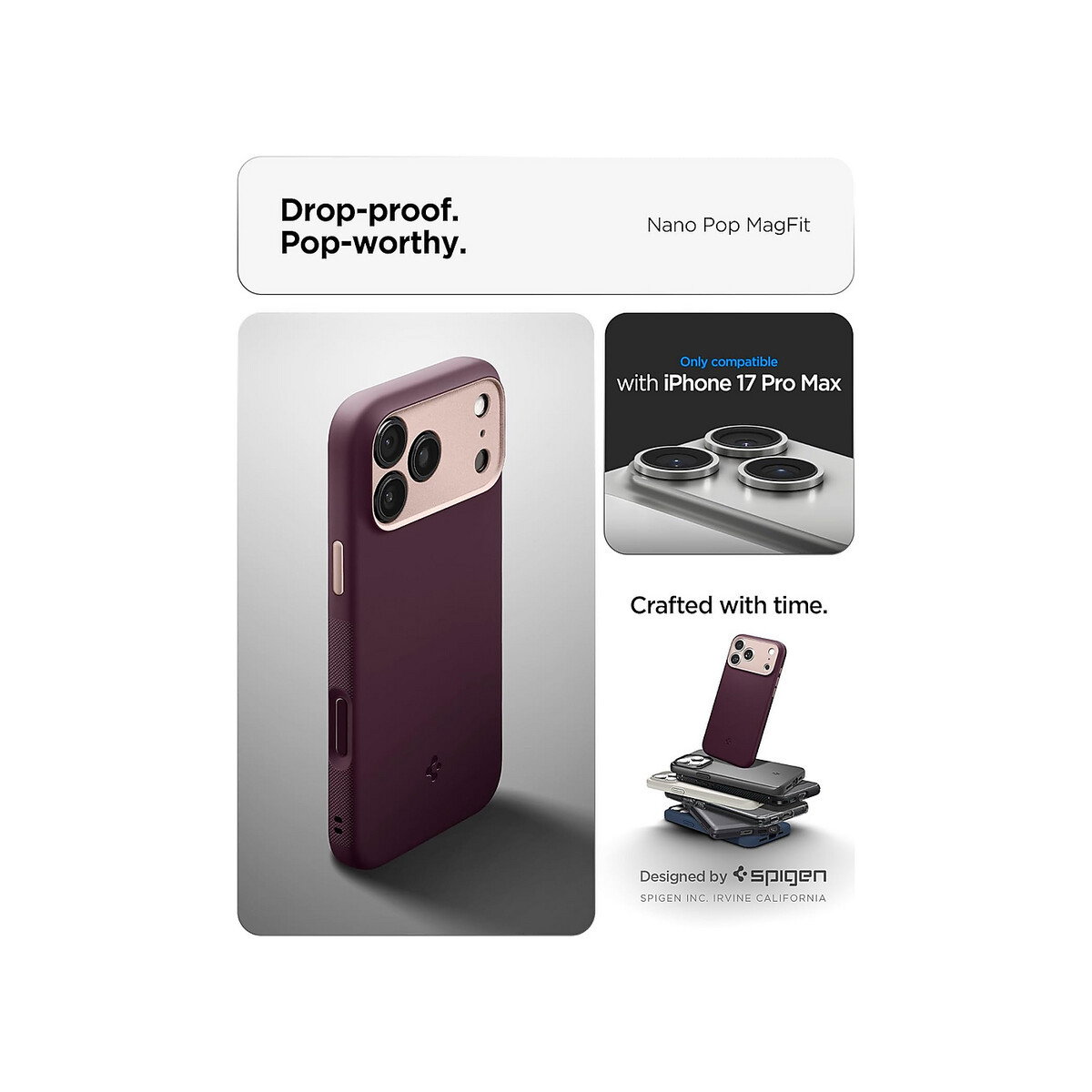 Spigen - iPhone 17 Pro Max Case Nano Pop MagFit