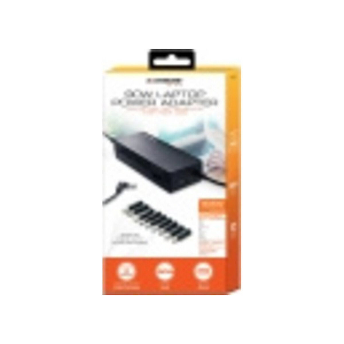 Xtreme - Cables XCP2-1001-BLK 90 watt Universal Laptop Power Adapter with USB Black