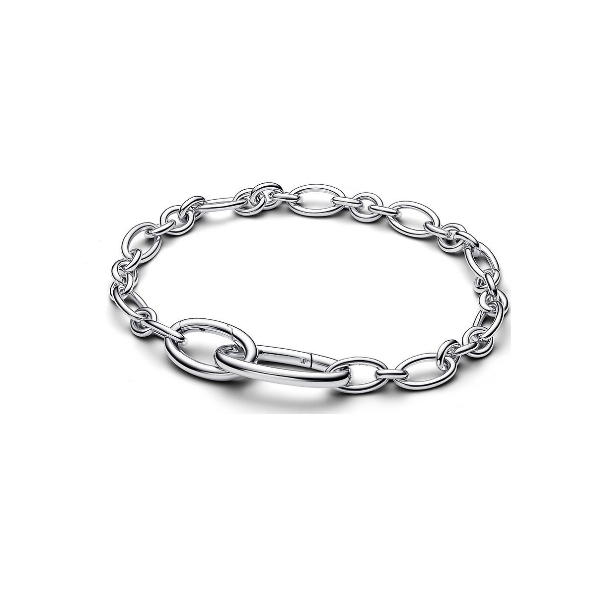 Openable Oval Link Chain Bracelet
