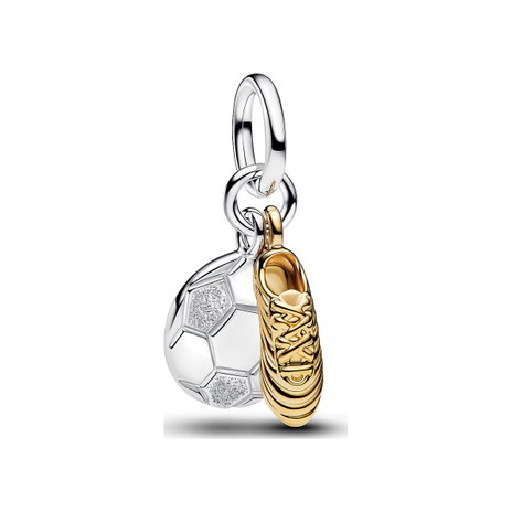 Soccer Shoe Double Dangle Charm
