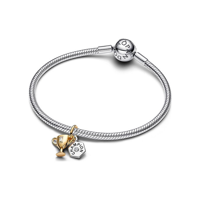 Engravable Trophy Double Dangle Charm Engravable Trophy Double Dangle Charm