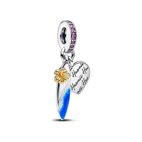 Surf Board Double Dangle Charm