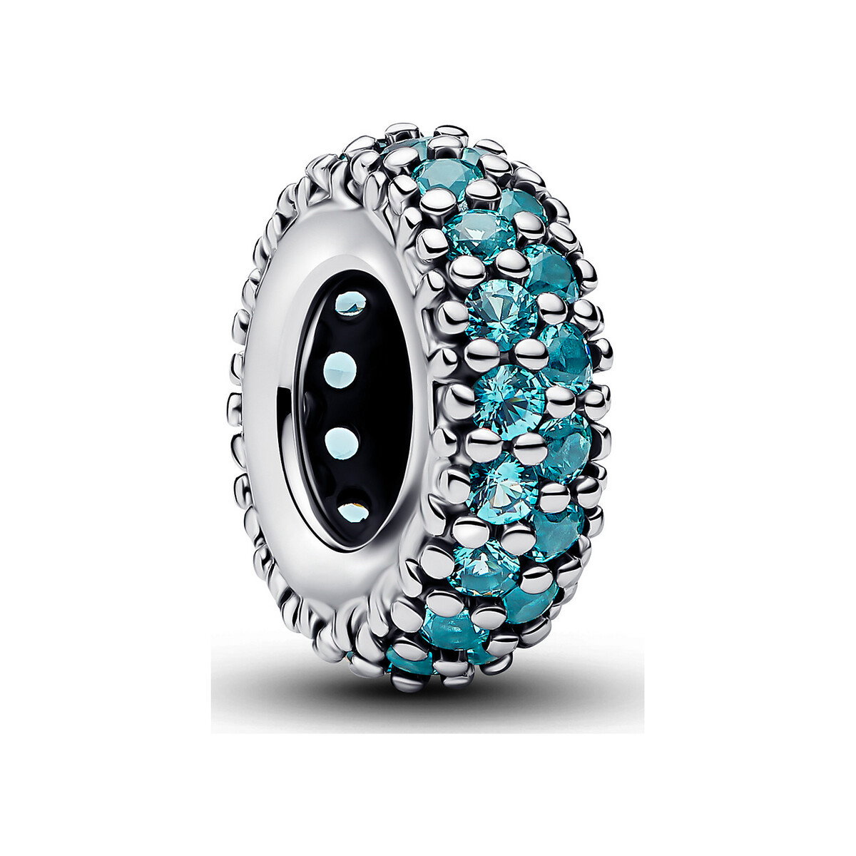 Ice Blue Stone Spacer Charm