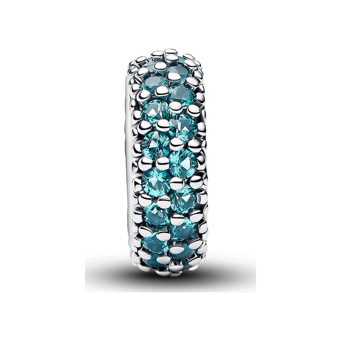 Ice Blue Stone Spacer Charm