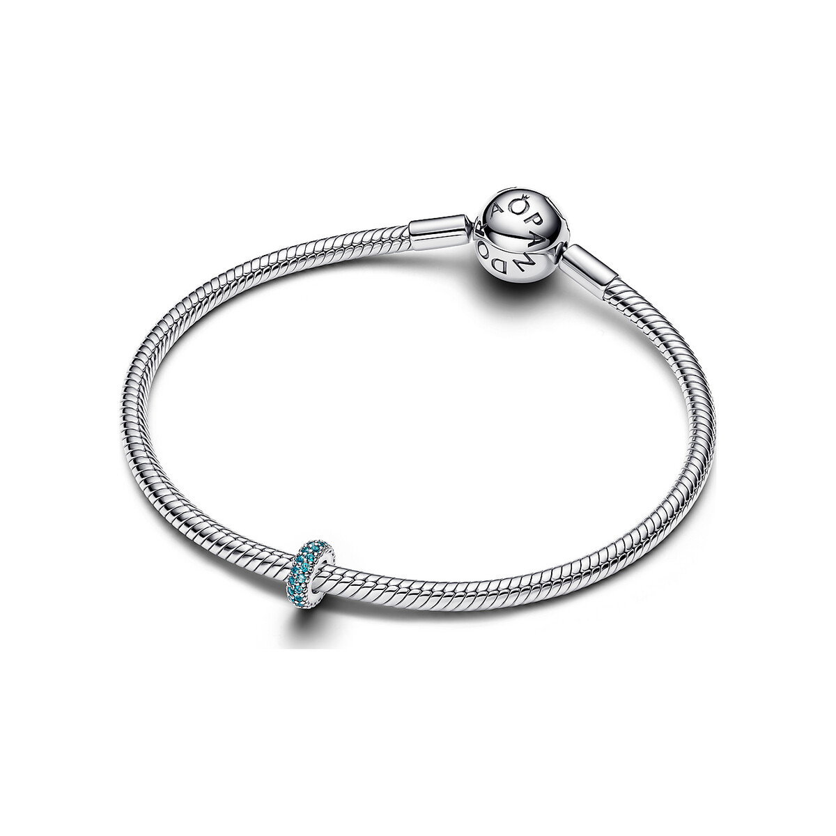 Ice Blue Stone Spacer Charm