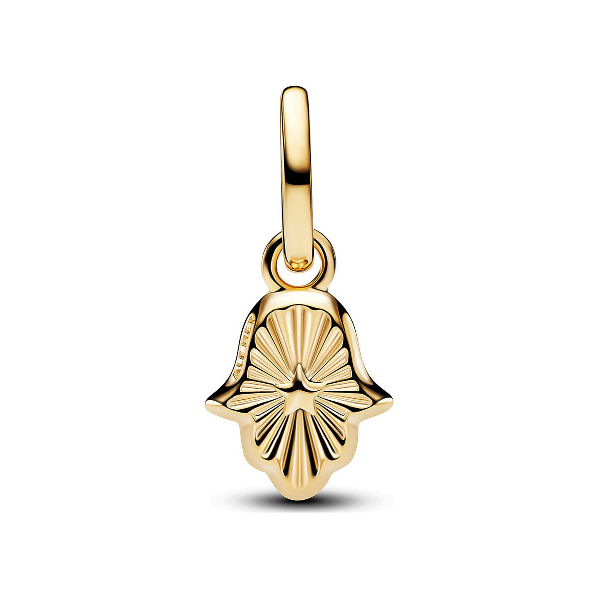 Green Hamsa Hand Mini Dangle Charm