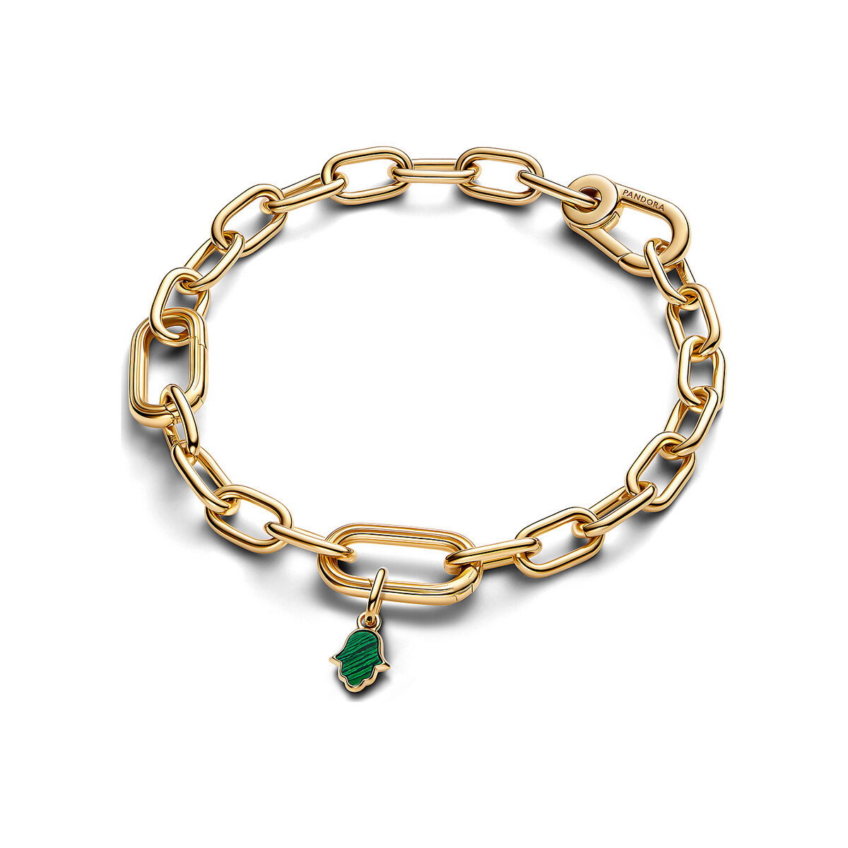 Green Hamsa Hand Mini Dangle Charm