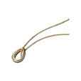 Organically Shaped Stone-Set Pendant Necklace Organically Shaped Stone-Set Pendant Necklace