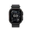 Apple - Watch Ultra 3 (GPS+Cellular) 49mm Titanium Case with Black Ocean Band - Black Apple - Watch Ultra 3 (GPS+Cellular) 49mm Titanium Case with Black Ocean Band - Black