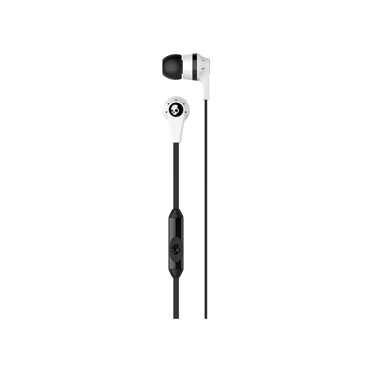 Skullcandy - S2IKFY-074 Ink'd 2.0 Earbud Headphones with Mic (White/Black)