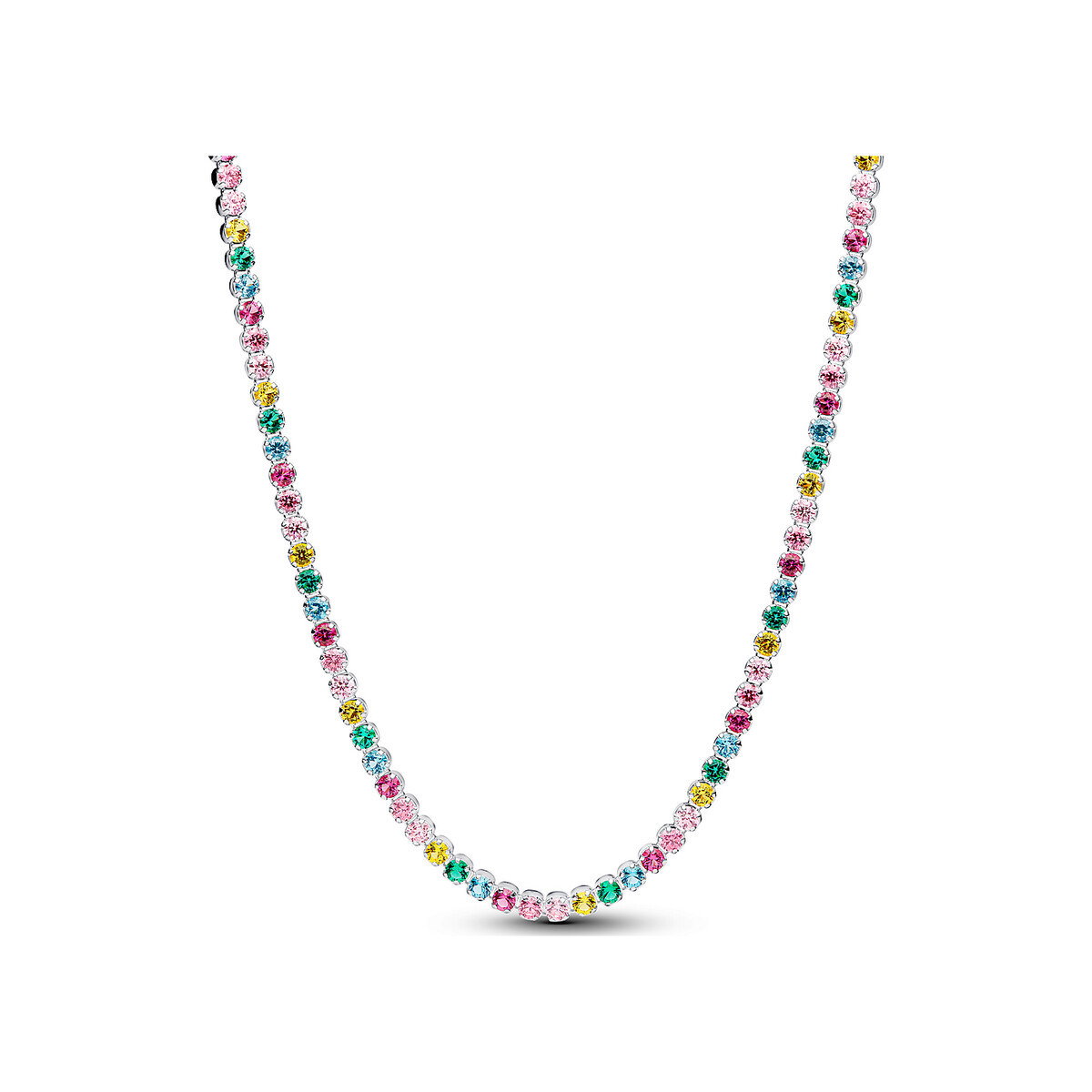 Rainbow Tennis Necklace