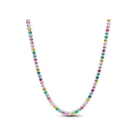 Rainbow Tennis Necklace
