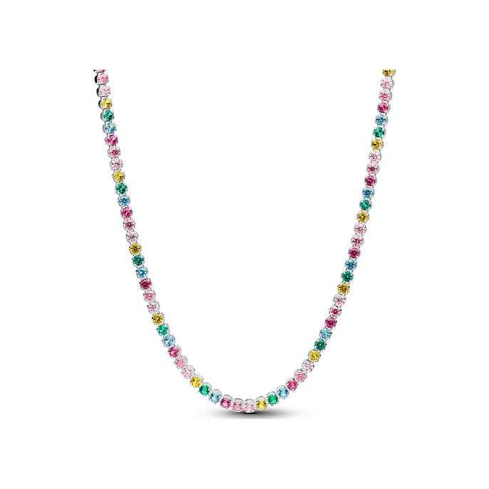 Rainbow Tennis Necklace Rainbow Tennis Necklace