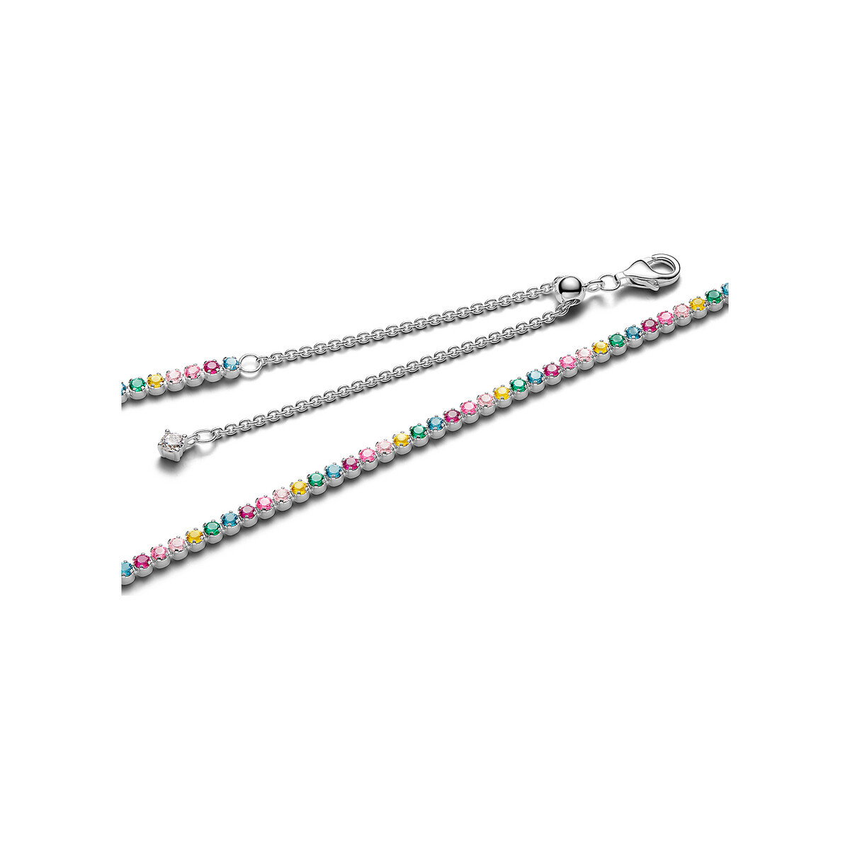 Rainbow Tennis Necklace