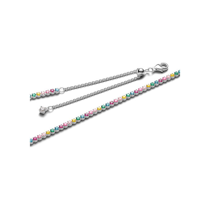 Rainbow Tennis Necklace Rainbow Tennis Necklace