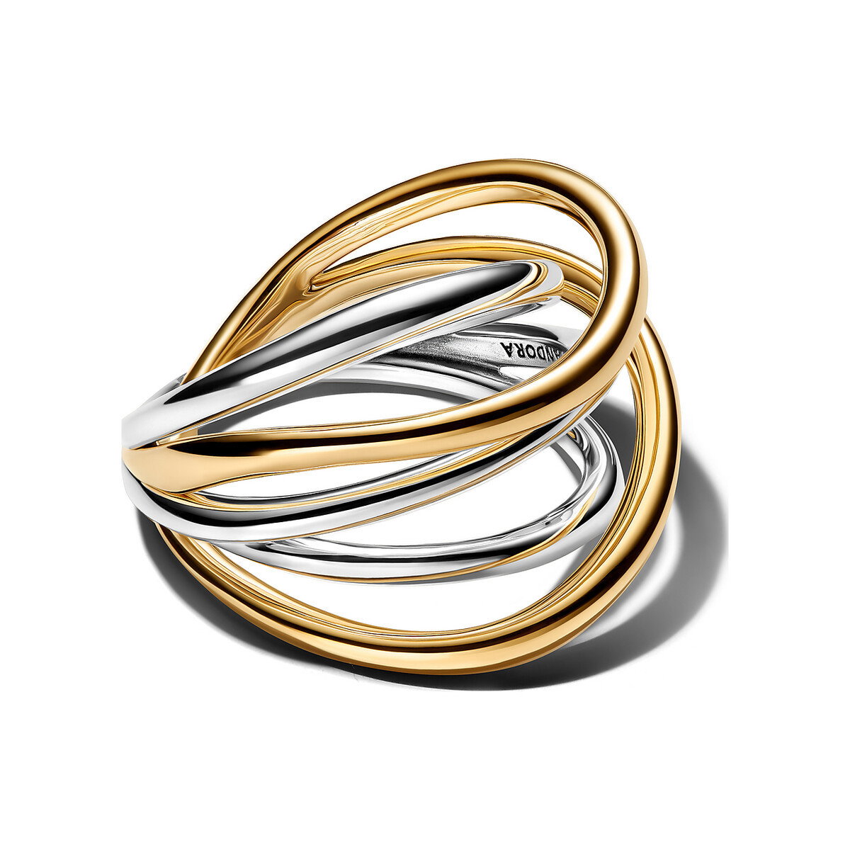 Two-Tone Entwined Band Ring