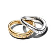 Organically Shaped Two-Tone Stacking Rings Organically Shaped Two-Tone Stacking Rings
