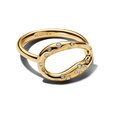 Organically Shaped Stone-Set Statement Ring Organically Shaped Stone-Set Statement Ring