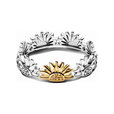 Sunflower Two-Tone Band Ring Sunflower Two-Tone Band Ring