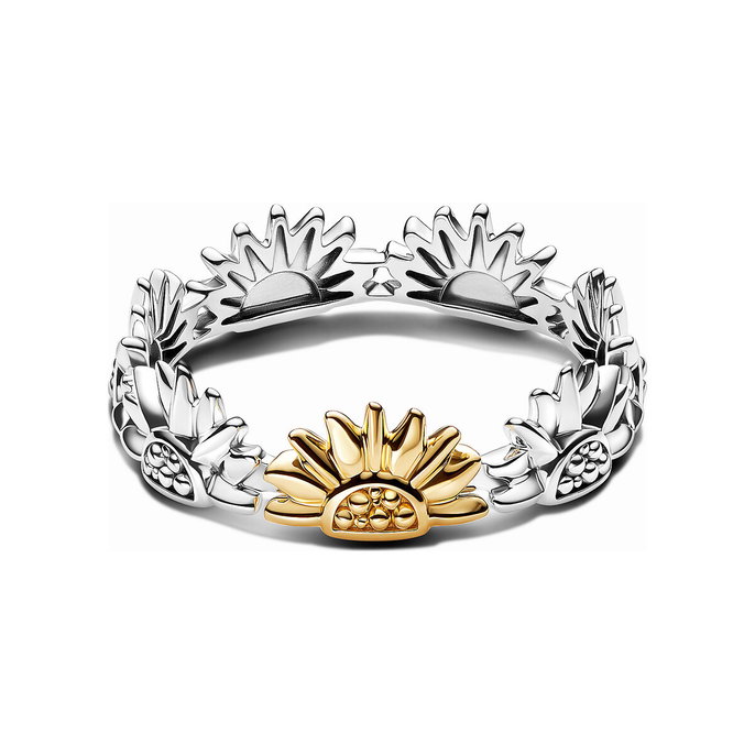 Sunflower Two-Tone Band Ring Sunflower Two-Tone Band Ring